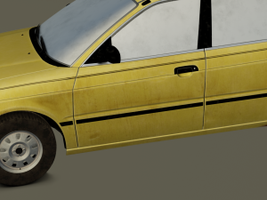 Old Car Model 3D