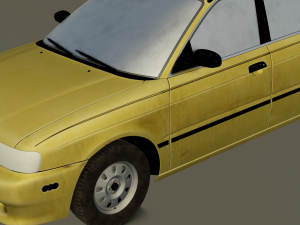 Old Car Model 3D