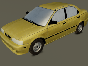 Old Car Model 3D