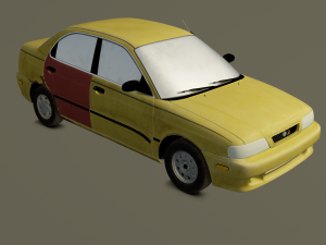Old Car Model 3D