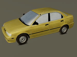 Old Car Model 3D