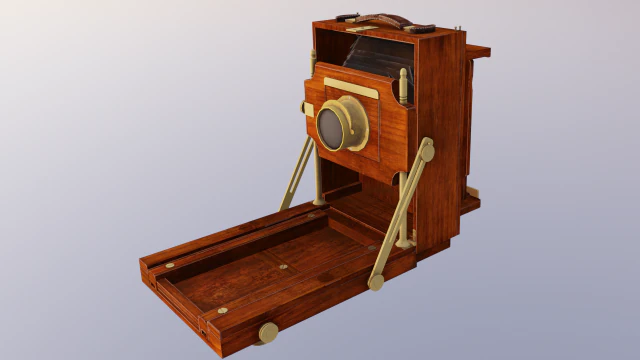 Ancien appareil photo Modèle 3D .c4d .max .obj .3ds .fbx .stl .blend 