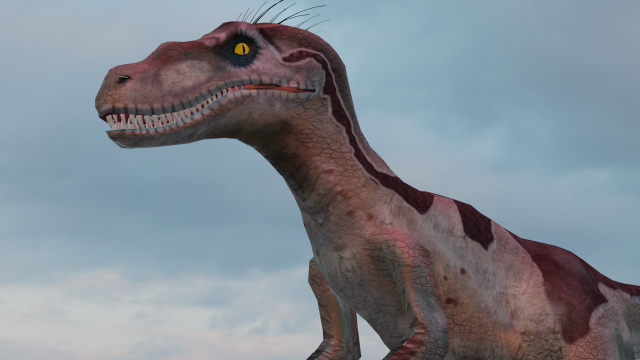 Raptor 3D 模型 .c4d .max .obj .3ds .fbx .stl .blend 