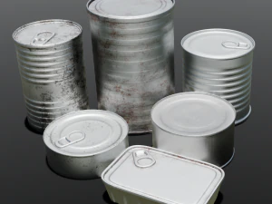 Металлические банки 3D Модель