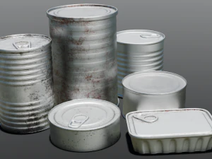 Металлические банки 3D Модель