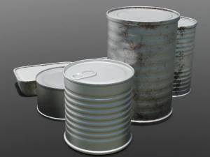 Металлические банки 3D Модель
