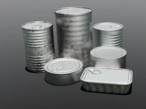 Металлические банки 3D Модель