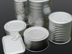 Metal Cans Modello 3D