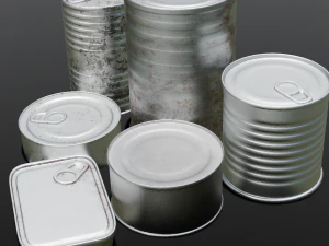 Металлические банки 3D Модель