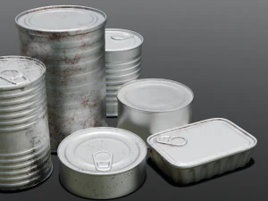 Металлические банки 3D Модель