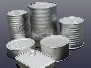 Металлические банки 3D Модель
