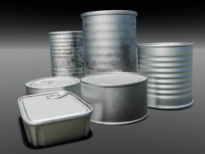 Металлические банки 3D Модель