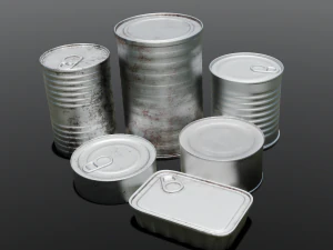 Металлические банки 3D Модель