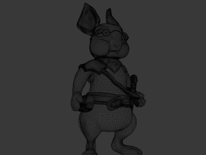 Cartoon Rabbit Model 3D