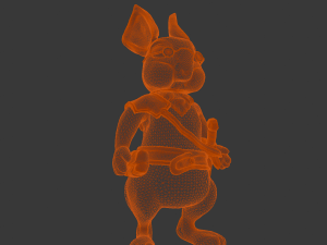 Cartoon Rabbit Model 3D
