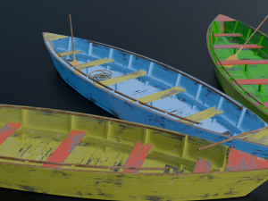 3 IN 1 Boat 3D Model