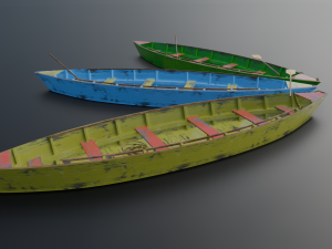 3 IN 1 Boat 3D Model