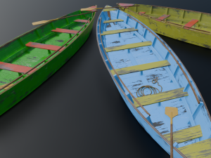 3 IN 1 Boat 3D Model