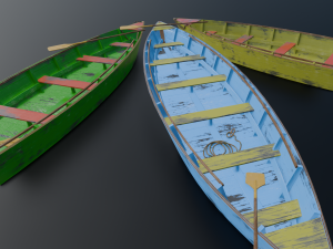 3 IN 1 Boat 3D Model