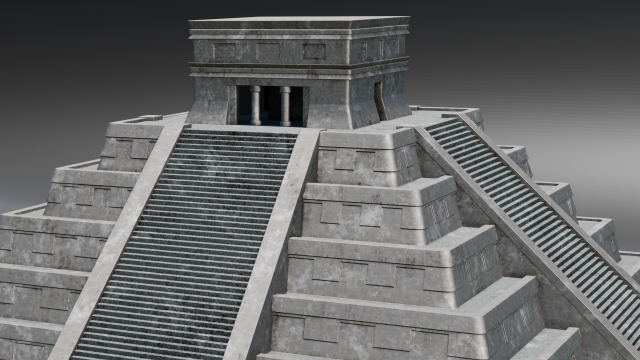 Rock Pyramid Model 3D .c4d .max .obj .3ds .fbx .stl .blend 