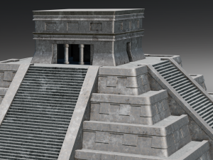 Rock Pyramid Model 3D