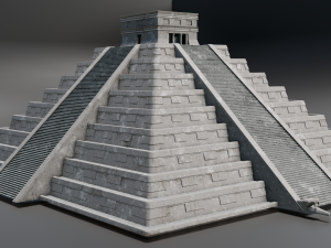 Rock Pyramid Model 3D