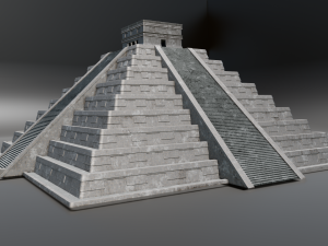 Rock Pyramid Model 3D