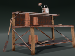 Worskplace Table 3D Model