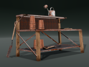 Worskplace Table 3D Model