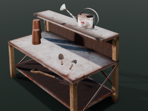 Worskplace Table 3D Model