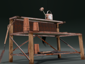 Worskplace Table 3D Model