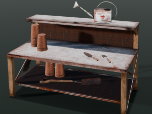 Worskplace Table 3D Model