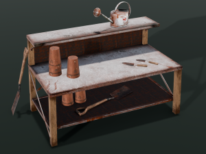Worskplace Table 3D Model