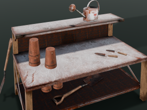 Worskplace Table 3D Model