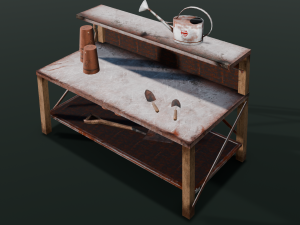 Worskplace Table 3D Model