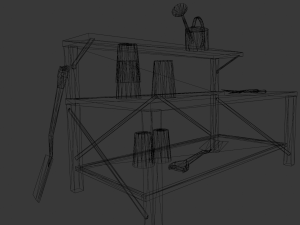 Worskplace Table 3D Model