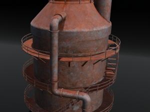 Rusted old Tanker 3D Model