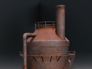 Rusted old Tanker 3D Model