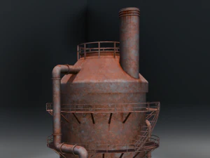 Rusted old Tanker 3D Model