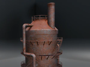 Rusted old Tanker 3D Model