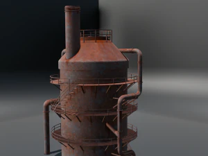 Rusted old Tanker 3D Model