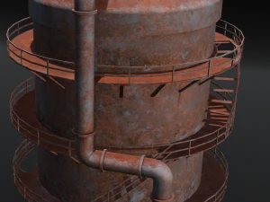 Rusted old Tanker 3D Model