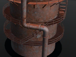 Rusted old Tanker 3D Model