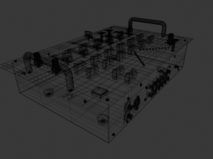 Audio Mixer 3D Model