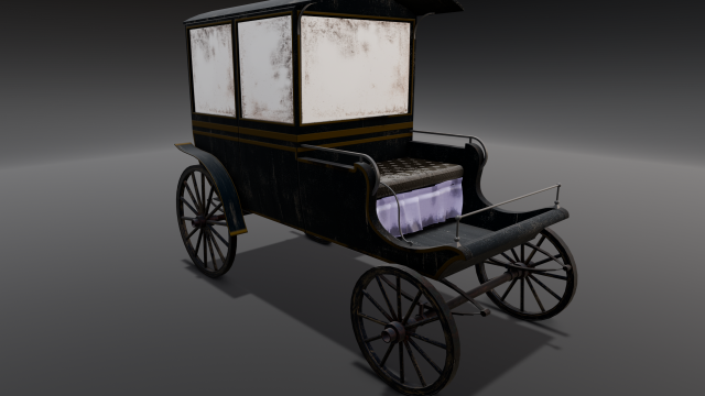 Old Carriage Modelo 3D .c4d .max .obj .3ds .fbx .stl .blend 