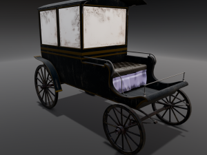 Old Carriage 3D Model