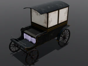 Old Carriage 3D Model