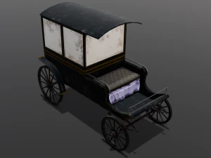 Old Carriage 3D Model