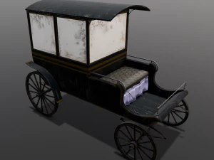 Old Carriage 3D Model