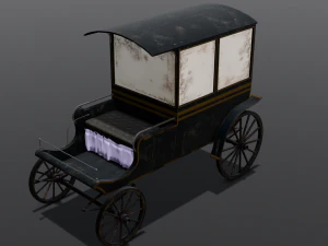 Old Carriage 3D Model